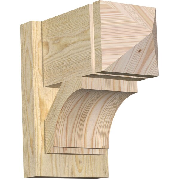 Ekena Millwork Imperial Arts & Crafts Rough Sawn Outlooker, Douglas Fir, 8"W x 14"D x 14"H OUT08X14X14IMP03RDF - main